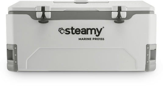 Steamy marine pro 155 - grote koelbox - maritieme koelbox - 155 liter - frigobox - wit