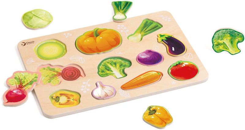 Afbeelding laden in galerijviewer, Classic world klassieke wereld houten montessori groene puzzel
