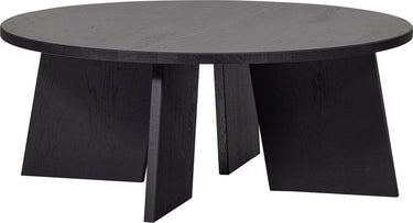 Woood fries salontafel - eikenhout - blacknight - 36x90x90