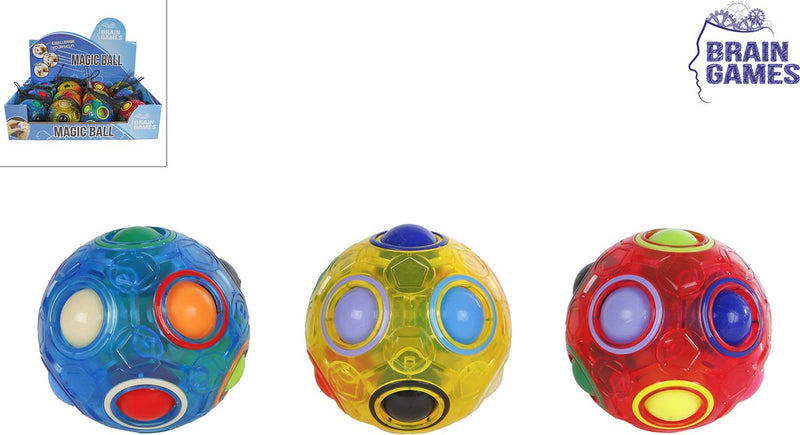 Afbeelding laden in galerijviewer, Brain games transparant magische bal fidget speelgoed stressbal 6,5 cm.
