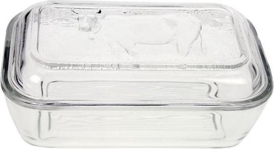 Luminarc botervloot vaca wit glas (17 x 7 cm)