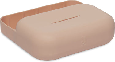 Jollein - billendoekjes box (pale pink) - siliconen - alle huidtypes - billendoekjes houder