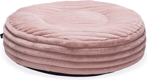Designed by lotte reza - hondenkussen - rond - roze - 65x65x16 cm s