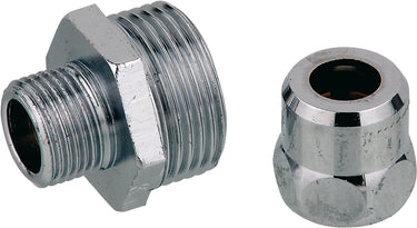 Kirchhoff ms knelfitting-nippel - chroom - 3 4 bu x 10 mmq