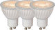 Lucide mr16 - led lamp - ø 5 cm - led dimbaar - gu10 - 3x5w 3000k - wit - set van 3