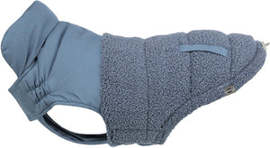 Trixie hondenjas ajou blauw - warme polyester, 45cm - verstelbare borstflap, modieus design