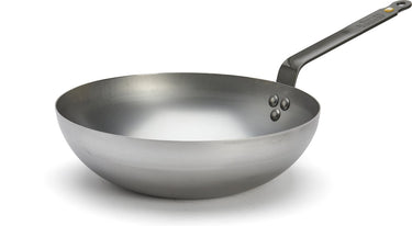 Debuyer de buyer mineral b wokpan 28 cm – brede bodem – plaatstaal – pfas-vrij – geschikt voor inductie – made in france