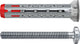 Fischer hollewandplug duohm 5×55 s ph tx - universele hollewandplug met torx bolkopschroef - 25 stuks