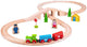 Bigjigs houten treinset, 26dlg.