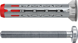 Fischer hollewandplug duohm 4×55 s ph tx - universele hollewandplug met torx bolkopschroef - 25 stuks