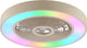 Brilliant catania - plafondventilator - led 40w - cct - 2700k-6500k - dimbaar - icrgb - nachtlicht - timer - afstandsbieding - beige
