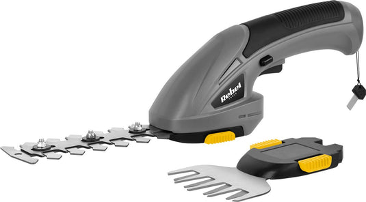 Rebel electro rebel rb5003 - buxusschaar grastrimmer 2-in-1 – 4v 2ah li-ion - inclusief accu en oplader – 1100 slagen min