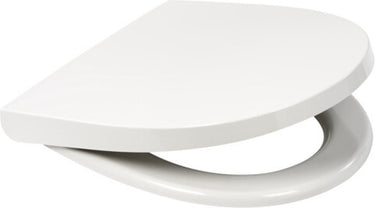 Plieger zano compact toiletbril - d-vorm wc bril - duroplast - wit - met deksel - softclose - quick release - geschikt voor geberit toilet