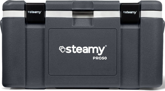Steamy pro 50 - grote koelbox - extra goed geïsoleerd - 50 liter - grijs