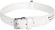 Flamingo monte carlo gevoerd - halsband honden - halsband monte carlo wit xl 41-44cm 22mm - 1st - 126221 - 1st