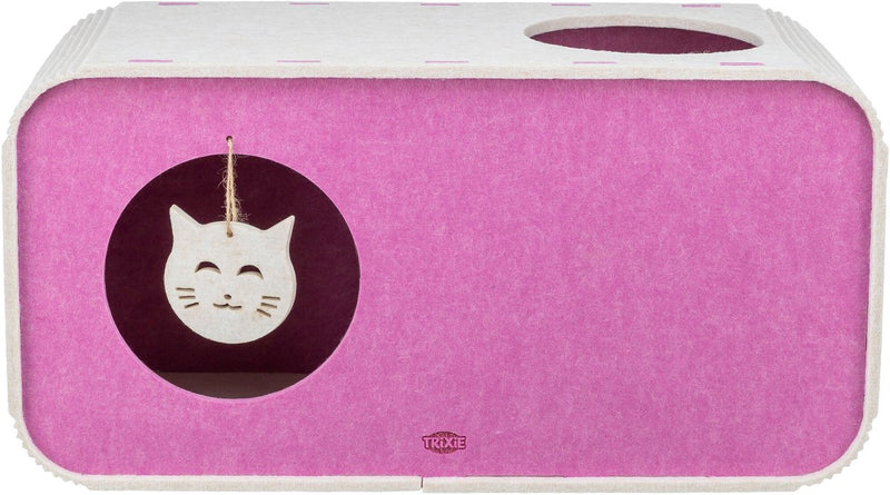 Afbeelding laden in galerijviewer, Trixie speelbox merle vierkant vilt zand roze
