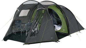 High peak ancona 5.0 - tunneltent - 5-persoons - grijs donkergrijs groen