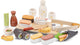 Woet ® houten sushi speelset - 30-delig japans rollenspel speelgoed - inclusief stokjes, sojasaus en serveerplank - fsc speelgoedeten - educatief keukenspeelgoed - vanaf 3 jaar
