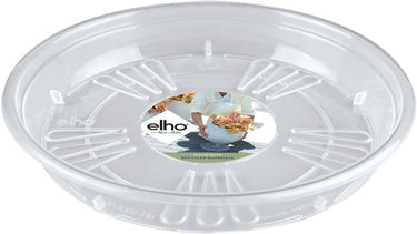 Elho uni-schotel rond 33 - schotel voor binnen buiten - ø 32.0 x h 4.2 cm - transparant