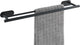 Wenko turbo-loc® dubbele handdoekhouder orea duo rvs zwart mat 60cm breed - handdoekrek - bevestigen zonder boren - zelfklevend