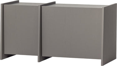 Woood brock tv meubel 102 cm - essen fineer - warmgrijs - 53x102x44