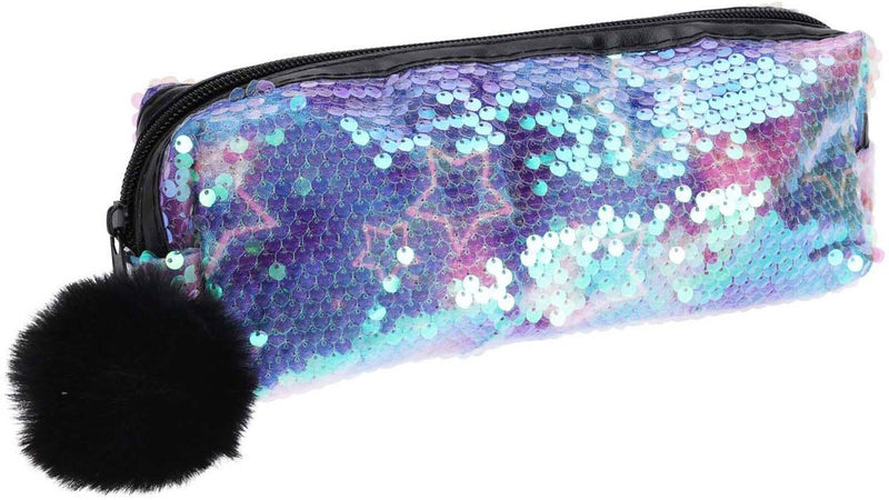 Afbeelding laden in galerijviewer, Koopman etui met pailletten en pompom
