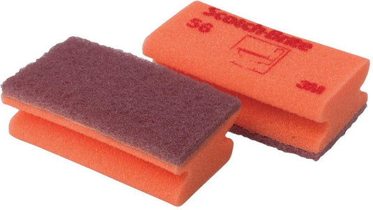 Scotch schuurspons -brite delicaat 70x133mm rood