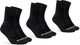 Gripgrab - lightweight sl 3pack performance zomer fietssokken 3 paar coolmax wielersport sokken regular cut - zwart - unisex 44-47