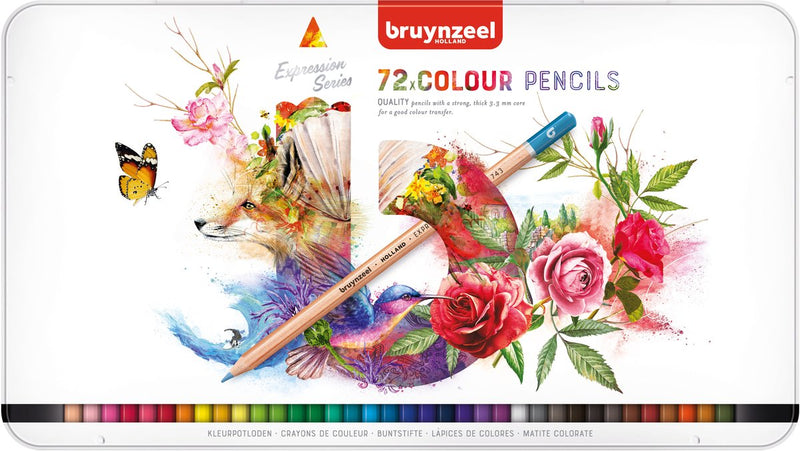 Afbeelding laden in galerijviewer, Bruynzeel expression kleurpotloden blik 72
