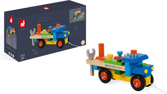 Janod - brico'kids - diy vrachtwagen - 2-in-1 speelgoed