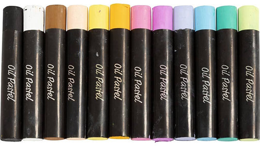 Creativ company cc oliepastels pastelkleuren 12 stuks