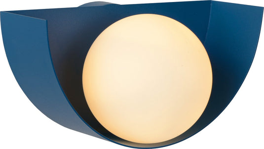 Lucide benni - wandlamp - 1xg9 - blauw