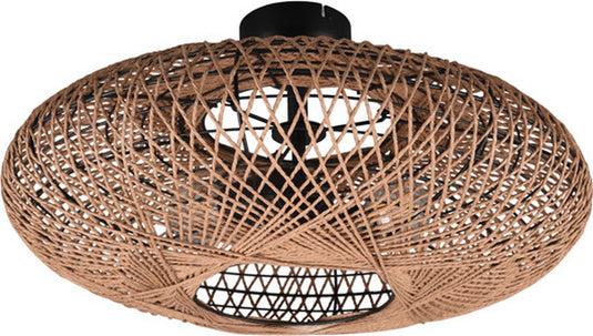 Trio hedda - plafondlamp - zwart mat - excl. 2x e27 4 w - plafondbevestiging