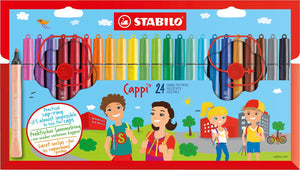 Stabilo cappi - viltstift - set met 24 stuks