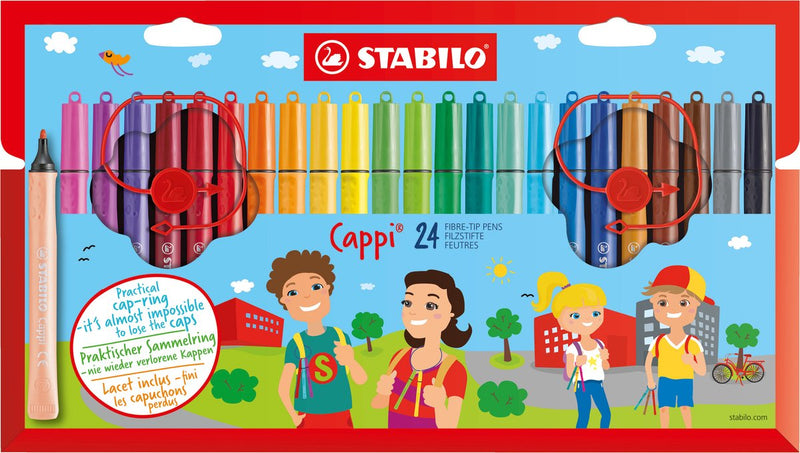 Afbeelding laden in galerijviewer, Stabilo cappi - viltstift - set met 24 stuks
