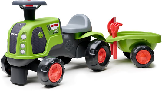 Claas arion 470 looptractor met trailer