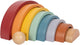 Small foot - houten regenboog bouw bogen met bal,