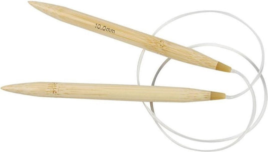 Creativ company cc rondbreinaald 10 mm – bamboe rondbreinaald – breinaald met kabel – 80 cm