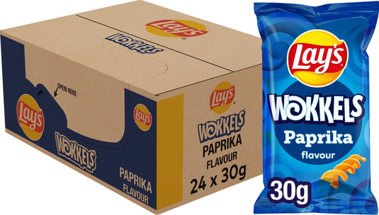 Lay's wokkels paprika - chips - 24 x 30 gram