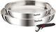 Tefal ingenio emotion l8969345 – 3-delige pannenset – inox braadpannen 24 28 cm – afneembare handgreep – stapelbaar – inductiegeschikt – ovenbestendig – zonder coating