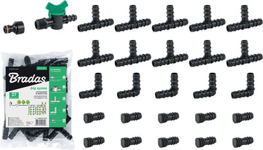 Bradas accessoire set druppelslang – 16 mm – 27-delig