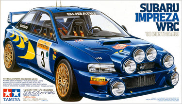 Tamiya modelbouwpakket auto - 24199 subaru impreza wrc - 1998 monte carlo plastic - 1:24 - modelbouw