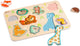 Classic world houten inlegpuzzel dieren puzzel, 10st.