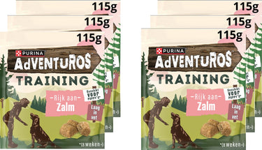 Adventuros training treats - hondensnack - zalm - 6 x 115 g