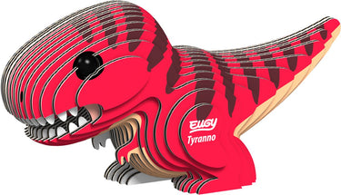 Eugy 3d puzzel - tyranno - prehistorie - duurzaam - verzamel ze allemaal - 6 jaar