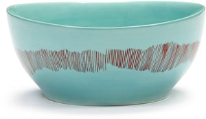 Serax - ottolenghi feast - kom s - azurblauw rood - 16 ø - 4 stuks
