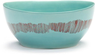Serax - ottolenghi feast - kom s - azurblauw rood - 16 ø - 4 stuks