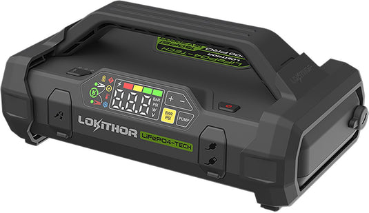 Lokithor ja3000 pro jumpstarter 3000a - 12v - luchtcompressor - powerbank - led zaklamp - voor auto, motor, boot, suv