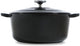 Bk bourgogne braadpan gietijzer 20cm 2.5l - inductie braadpan - gietijzeren braadpan - ovenbestendig tot 230 graden - deksel met druipringen - wit geëmailleerde binnenkant - zwart