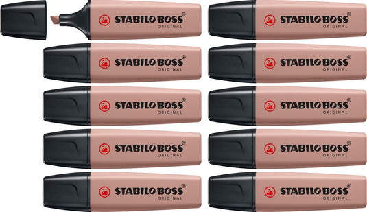 Stabilo boss original - markeerstift - amber - doos 10 stuks